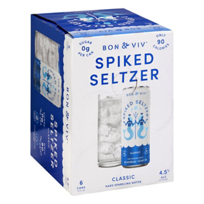 Bon & Viv Spiked Seltzer Classic In Cans - 6-12 Fl. Oz. - Image 1