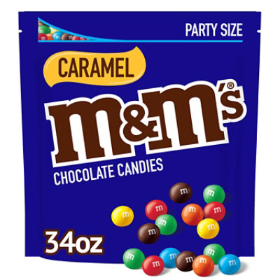 M&M'S Caramel Milk Chocolate Candy Party Size Bag - 34 Oz - Image 1