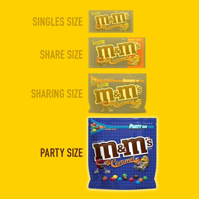 M&M'S Caramel Milk Chocolate Candy Party Size Bag - 34 Oz - Image 5