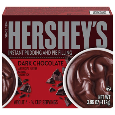 HERSHEY S Dark Chocolate Instant Pudding Pie Filling Box 3.95