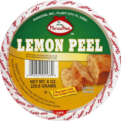 Paradise Holiday Fruit Sweetened Lemon Peel Diced - 8 Oz - Image 2