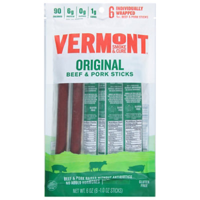 Vermont Smoke Sticks Beef Pork 6ct Pch - 6 Oz - Image 3