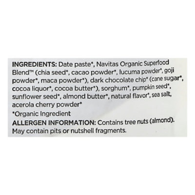 Navita's Organics Plant Based Super Food Chocolate Cacao Power Snacks - 8 Oz - Image 5