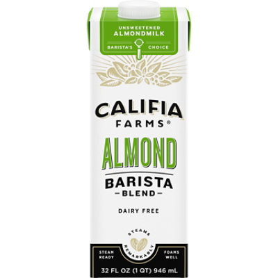 Califia Farms Unsweetened Almond Barista Blend Almond Milk - 32 Fl. Oz.