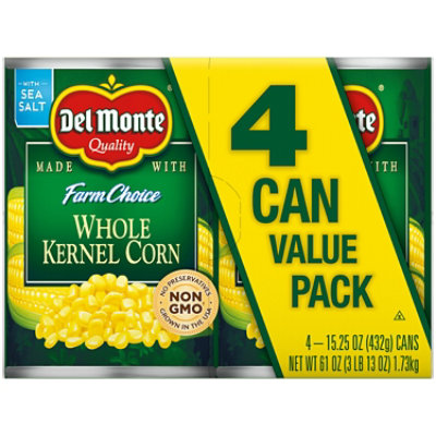 Del Monte Corn Whole Kernel Golden Sweet Value Pack - 4-15.25 Oz - Image 3