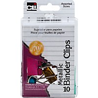 CLi Binder Clips Metallic Assorted Sizes - 10 Count - Image 2