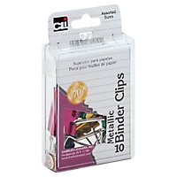 CLi Binder Clips Metallic Assorted Sizes - 10 Count - Image 1