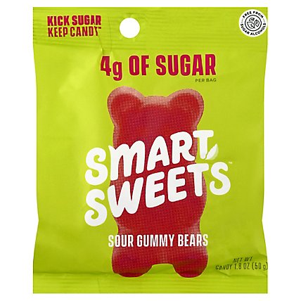SmartSweets Candy Gummy Bears Sour - 1.8 Oz - Image 3