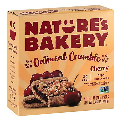 Natures Bakery Oatmeal Crumble Cherry - 6-1.4 Oz