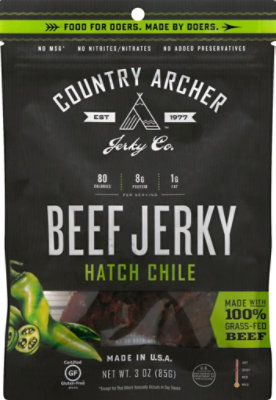 Country Archer Jerky Beef Hatch Chile - 3 Oz - Image 2