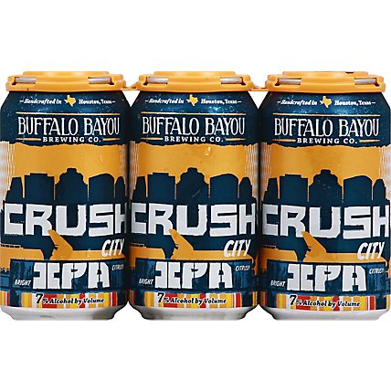 Buffalo Bayou Brewing Crush City Beer IPA Cans - 6-12 Fl. Oz. - Image 2