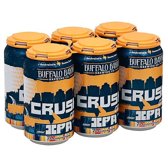 Buffalo Bayou Brewing Crush City Beer IPA Cans - 6-12 Fl. Oz.
