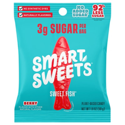 SmartSweets Candy Sweet Fish Berry - 1.8 Oz