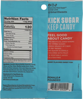 SmartSweets Candy Sweet Fish Berry - 1.8 Oz - Image 6