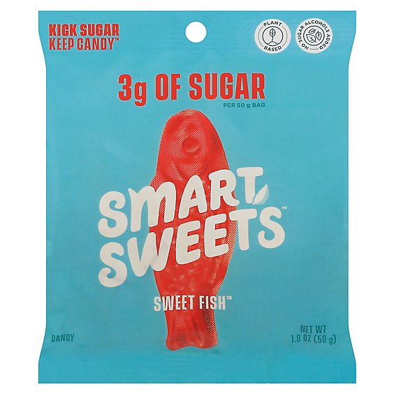 SmartSweets Candy Sweet Fish Berry - 1.8 Oz
