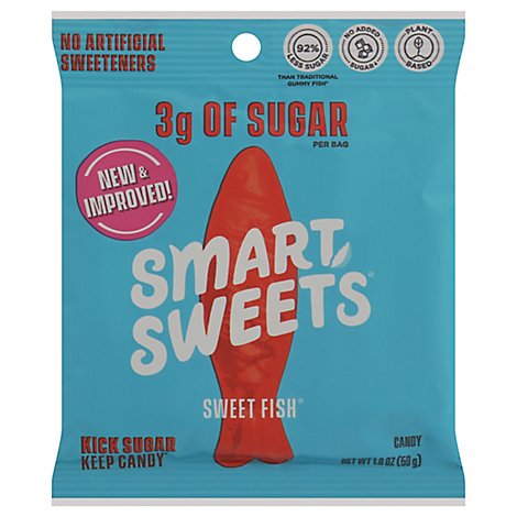 SmartSweets Candy Sweet Fish Berry - 1.8 Oz
