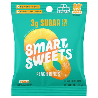 Smartsweets Candy Peach Rings - 1.8 Oz