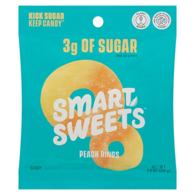 Smartsweets Candy Peach Rings - 1.8 Oz