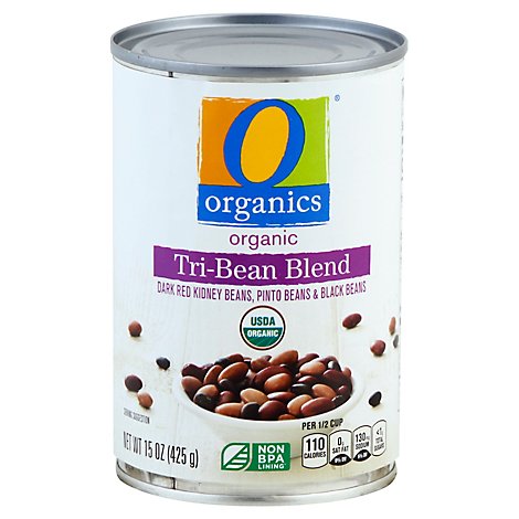 O Organics Three Bean Blend - 15 Oz