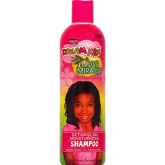 African Pride Dream Kids Olive Miracle Shampoo Detangling Moisturizing - 12 Fl. Oz.