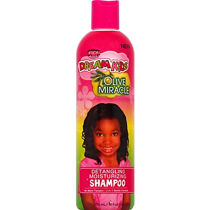African Pride Dream Kids Olive Miracle Shampoo Detangling Moisturizing - 12 Fl. Oz. - Image 1