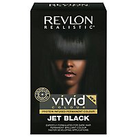 Revlon Realistic Vivid Hair Color Permanent Jet Black - Each - Image 3