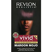 Revlon Realistic Vivid Hair Color Permanent Maroon Mojo - Each - Image 2