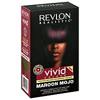 Revlon Realistic Vivid Hair Color Permanent Maroon Mojo - Each - Image 1