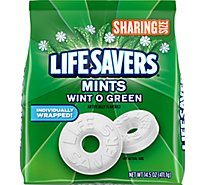 Life Savers Wint O Green Breath Mints Hard Candy Sharing Size Bag - 14.5 Oz