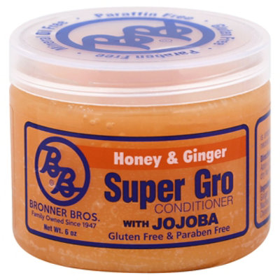 Bronner Bros. Super Gro Conditioner With Jojoba Honey & Ginger - 6 Oz