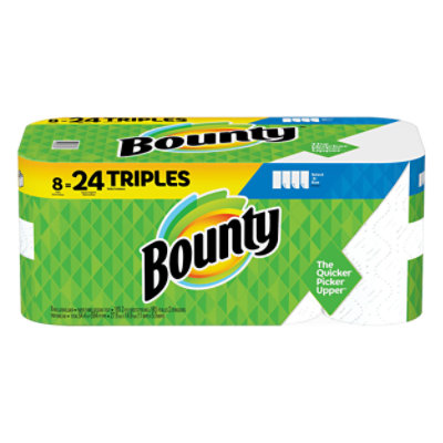 Bounty Select-a-Size Paper Towels, 2 Triple Rolls, White