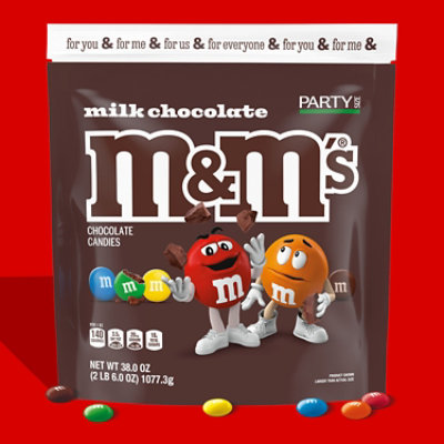 M&M'S Milk Chocolate Candy Party Size - 38 Oz - Image 3