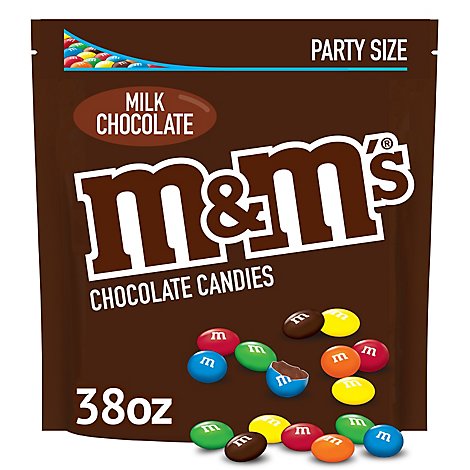 M&M'S Milk Chocolate Candy Party Size Bag - 38 Oz