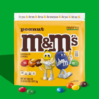 M&M'S Peanut Milk Chocolate Candy Party Size - 38 Oz - Image 3