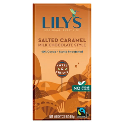 Lilys Carmelized & Salted Chocolate Bar - 2.8 Oz - Image 3