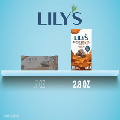 LILY'S Salted Caramel Flavored Milk Chocolate Style No Sugar Added Sweets Bar - 2.8 Oz - Image 5