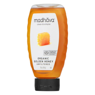 Madhava Honey Honey Golden Squeeze Org - 16 Oz - Image 4