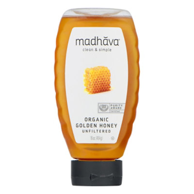 Madhava Honey Honey Golden Squeeze Org - 16 Oz - Image 6