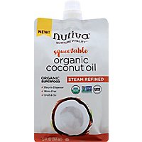 Nutiva Organic Oil Coconut Steam Refined Squeezable - 12 Oz - Image 2
