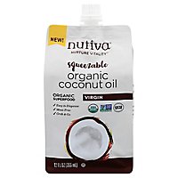 Nutiva Oil Coconut Virgin Pouch - 12 Oz - Image 1