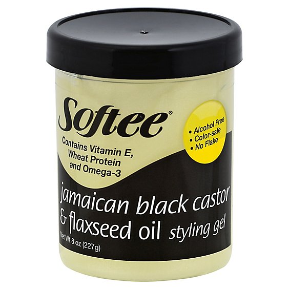 Softee Styling Gel Jamaican Black Castor & Flaxseed Oil - 8 Oz