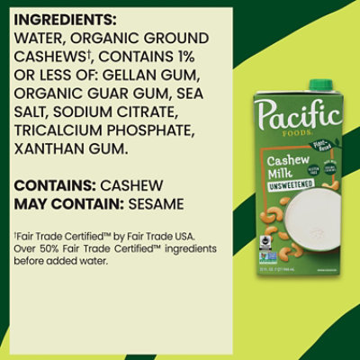 Pacific Foods Original Cashew Milk - 32 Fl Oz - Image 5