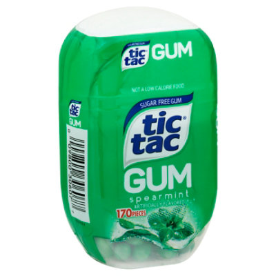 Tic Tac Spearmint Gum Sugar Free - 170 Count