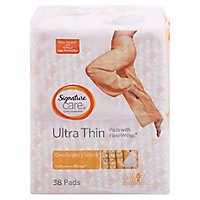 Signature Care Ultra Thin Overnight Absorbency With Flexi Wings Maxi Pads - 38 Count - Image 3