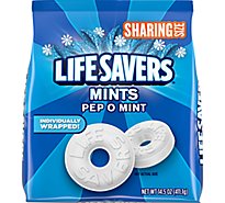 Life Savers Pep O Mint Breath Mints Hard Candy Sharing Size Bag - 14.5 Oz