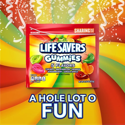 Life Savers 5 Flavors Gummy Candy Sharing Size Bag - 14.5 Oz - Image 5