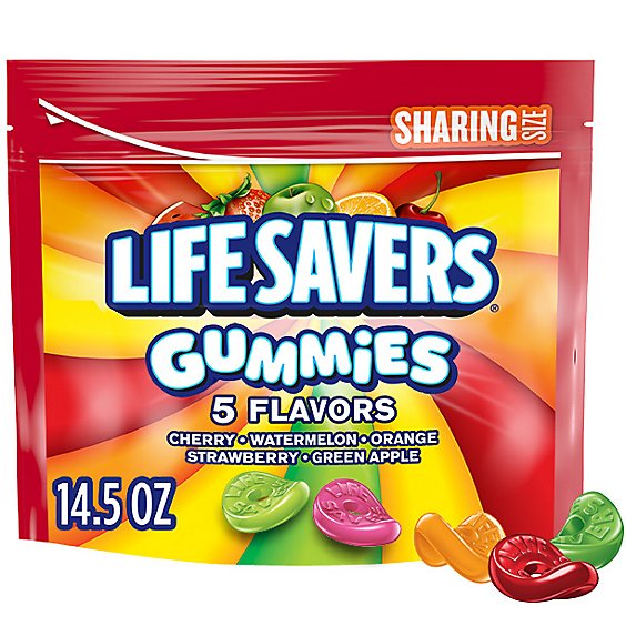 Life Savers Gummy Candy 5 Flavors Sharing Size Bag - 14.5 Oz