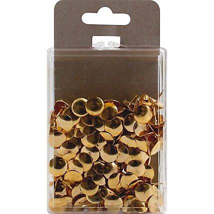 CLi Thumb Tacks Brass Plated - 200 Count - Image 3