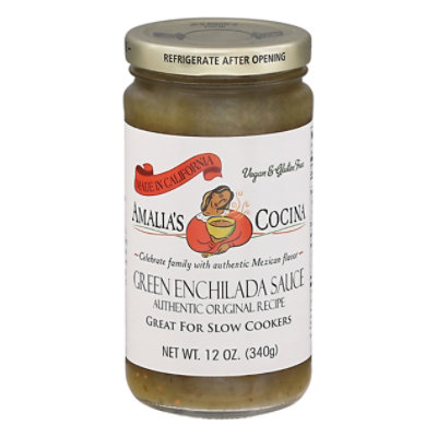 Amalias C Sauce Green Enchilada - 12 Oz