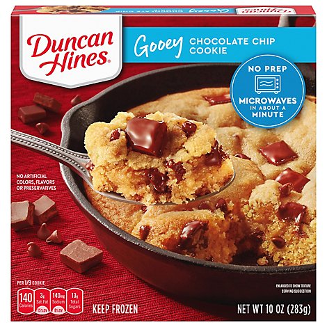 Duncan Hines Gooey Cookie Chocolate Chip - 10 Oz